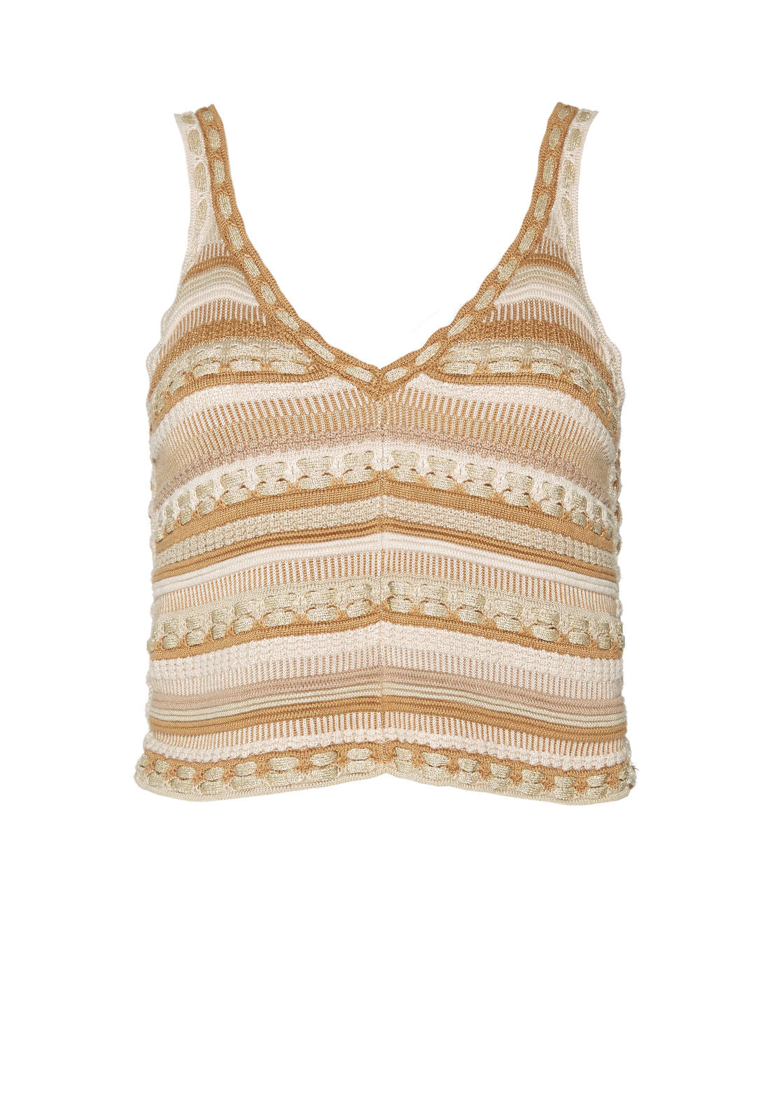 SANDRINE CROCHET CROP TANK-ALICE + OLIVIA