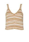 SANDRINE CROCHET CROP TANK-ALICE + OLIVIA