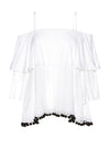 MEAGAN OFFSHLDR DBLLYR TP STRP-ALICE + OLIVIA