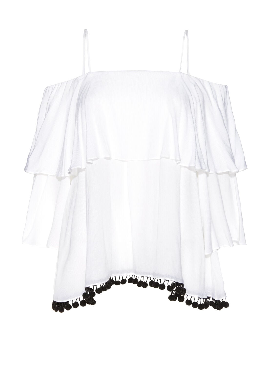 MEAGAN OFFSHLDR DBLLYR TP STRP-ALICE + OLIVIA