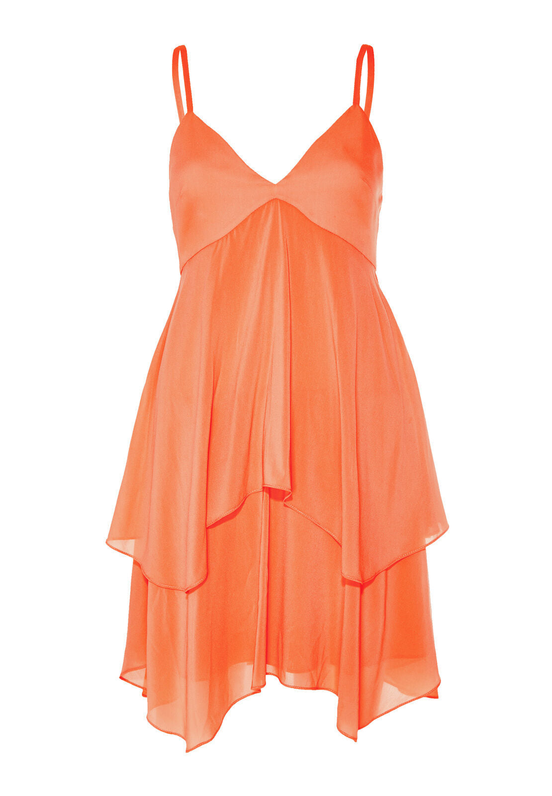 DELILAH DOUBLE LAYER DRESS-TANGERINE-ALICE + OLIVIA