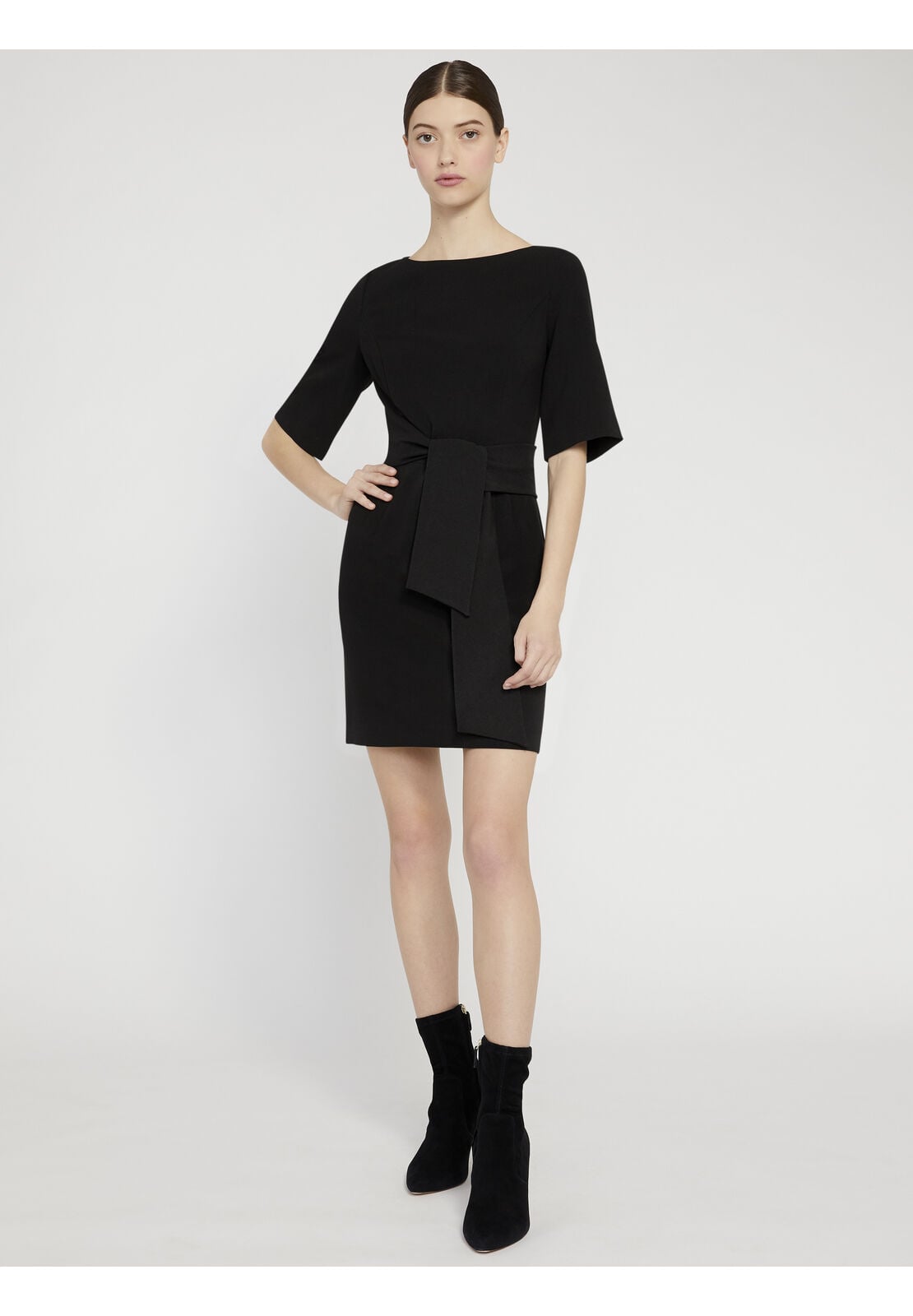 VIRGIL BOAT NECK MINI DRESS