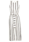 FRANNY GAUCHO JMPST W TIE BLT-WHITE/BLACK-ALICE + OLIVIA