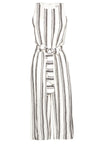 FRANNY GAUCHO JMPST W TIE BLT-WHITE/BLACK-ALICE + OLIVIA