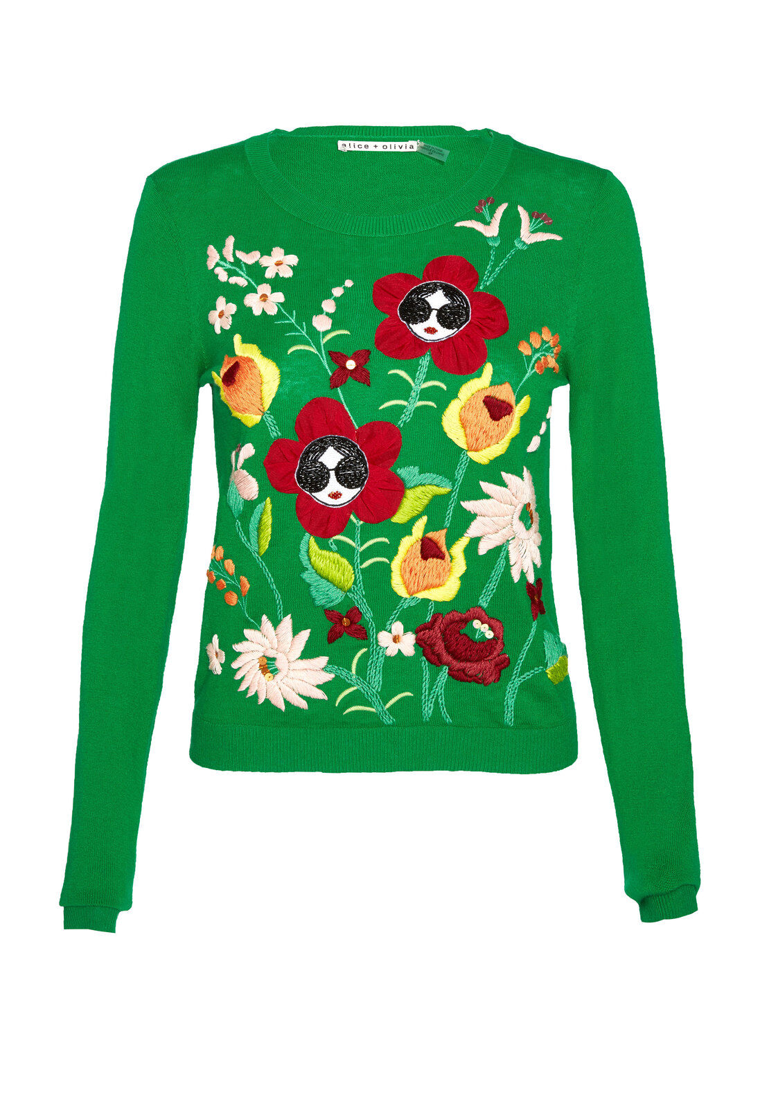 CONNIE GARDEN STACE LS PLLVER-ALICE + OLIVIA