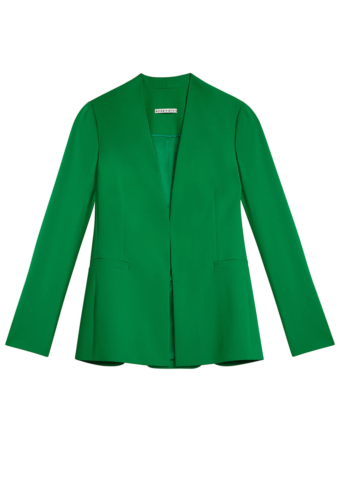 JERRI LNG OPN FRT CLLRLSS BLZR-ALICE + OLIVIA