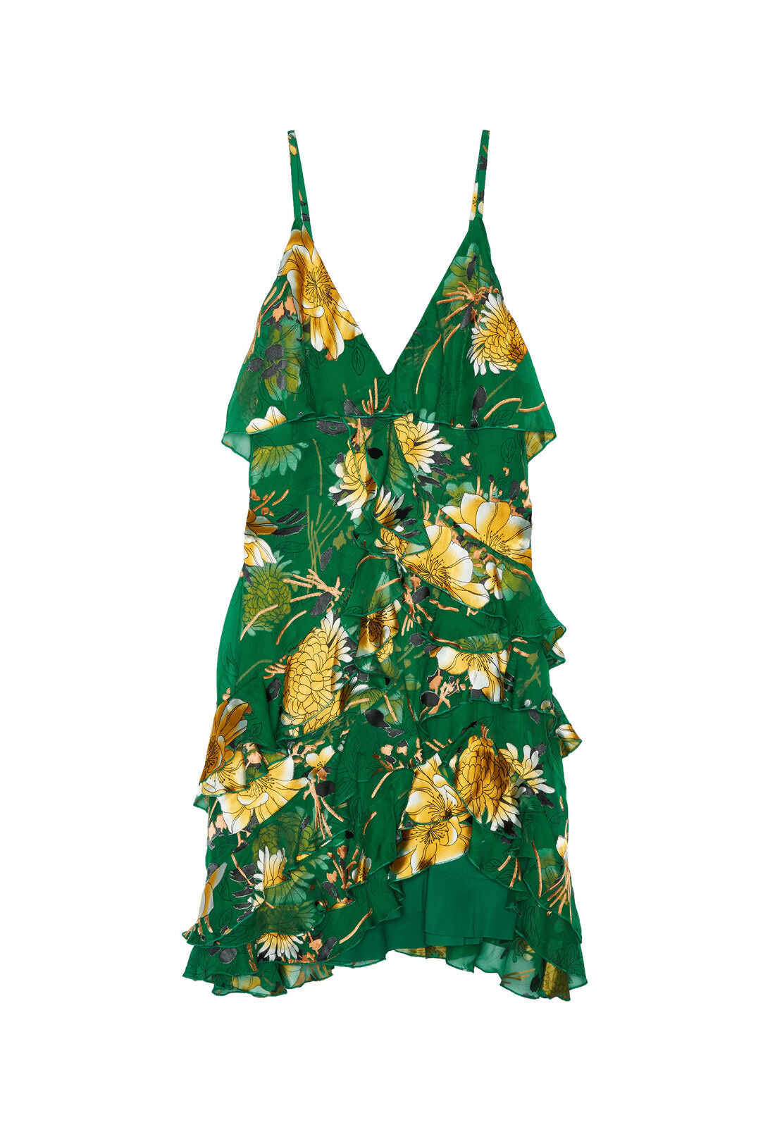 LAVINIA SHORT RUFFLE DRESS-ALICE + OLIVIA