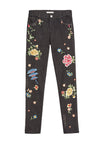 JANE 5 PKT EMB STD SKINNY JEAN-ALICE + OLIVIA