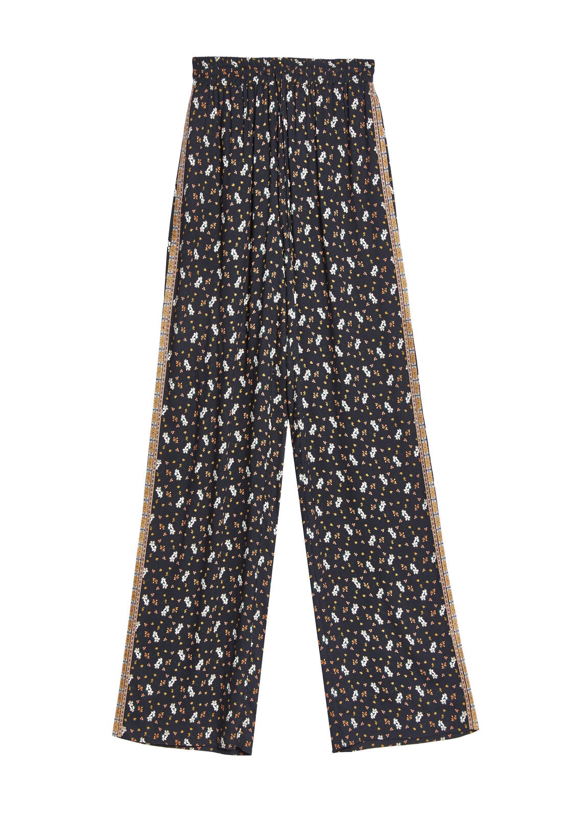 BENNY SMOCKED WB SIDE TRIM PNT-ALICE + OLIVIA