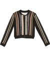 KODY LACE RIBBON ZIP UP CRDGN-ALICE + OLIVIA