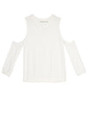WADE COLD SHOULDER CROP SWTR-ALICE + OLIVIA
