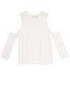 WADE COLD SHOULDER CROP SWTR-ALICE + OLIVIA