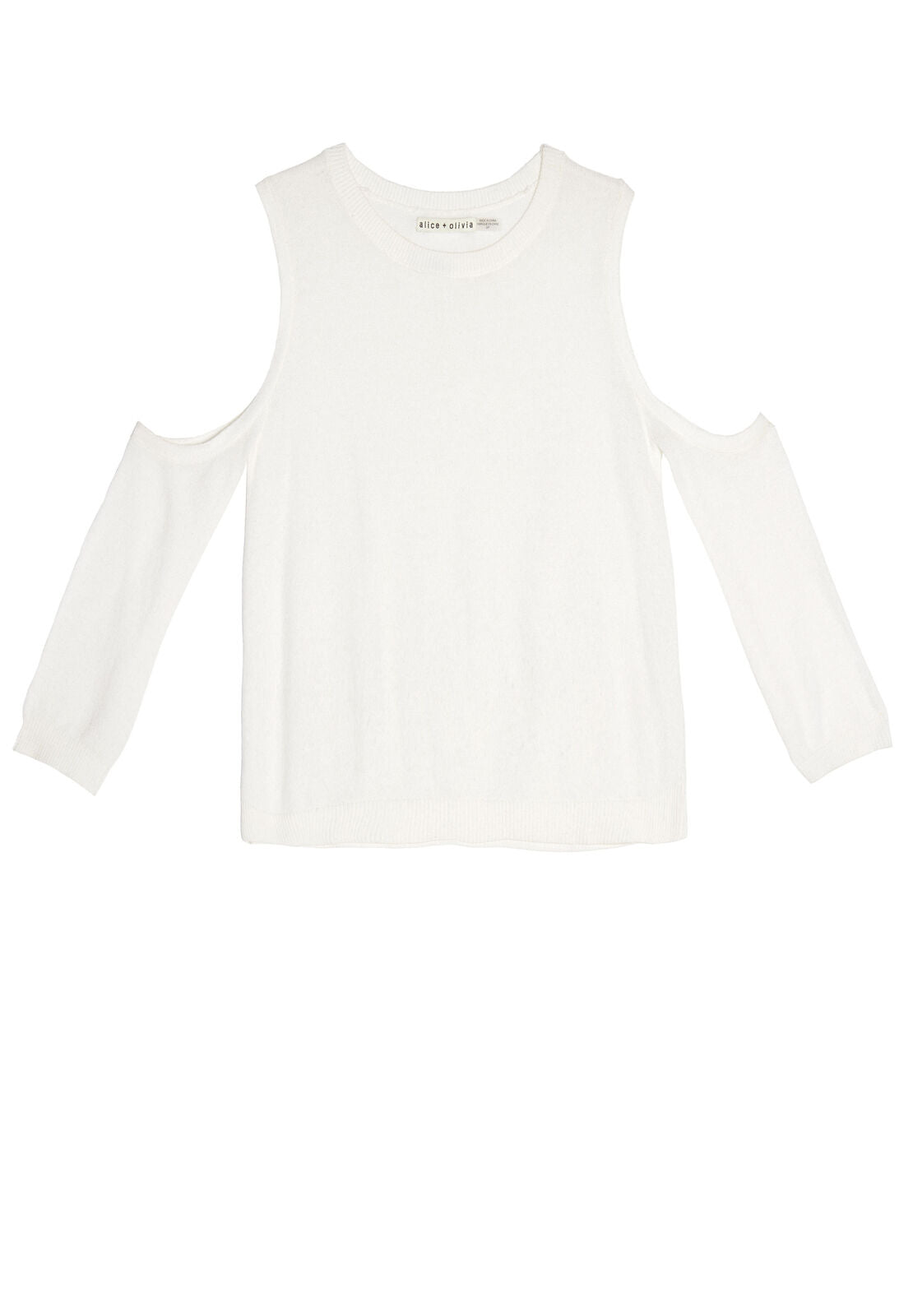 WADE COLD SHOULDER CROP SWTR-ALICE + OLIVIA