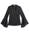 IVANA MCKNK WATERFALL SLV BLZR-Black-ALICE + OLIVIA