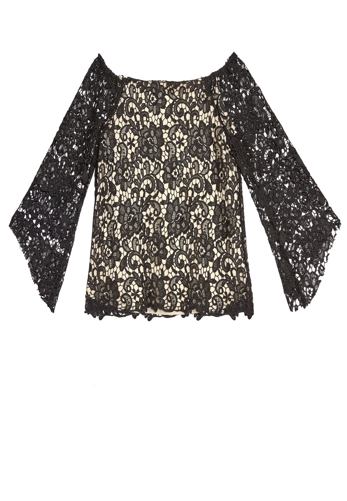 PRENA TRMPT SLV OFF SHLDR TOP-ALICE + OLIVIA