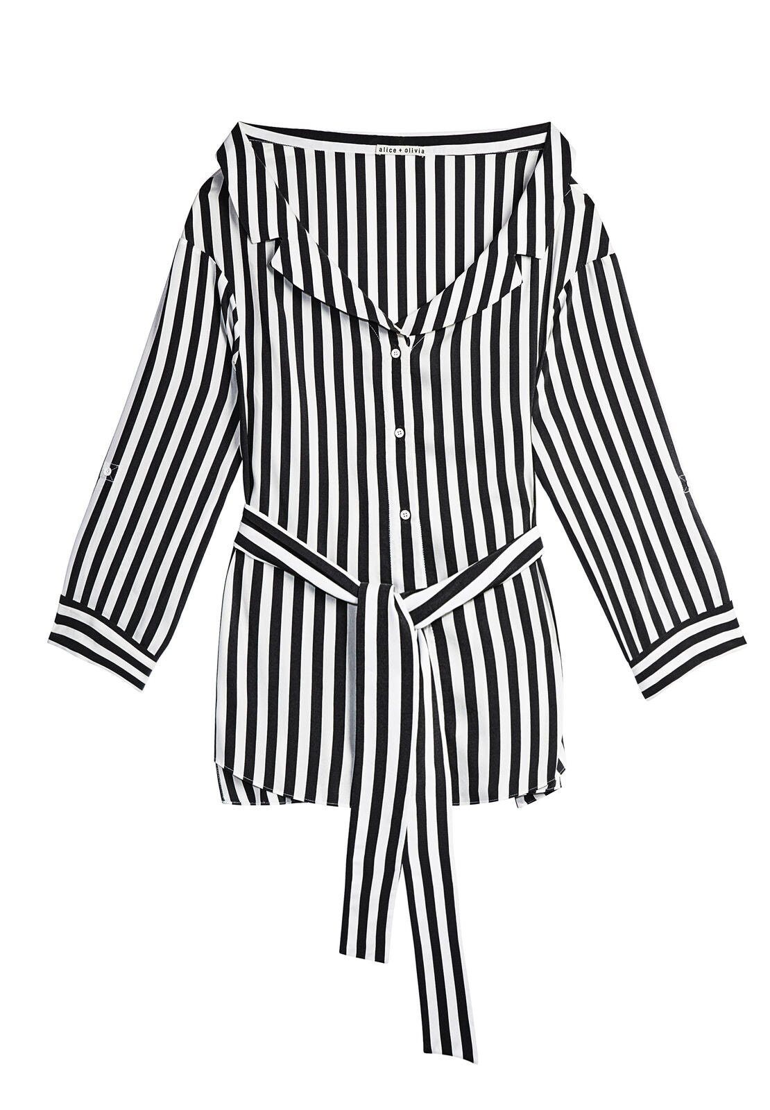 TATE OPEN NK BTN DWN W TIE BLT-ALICE + OLIVIA