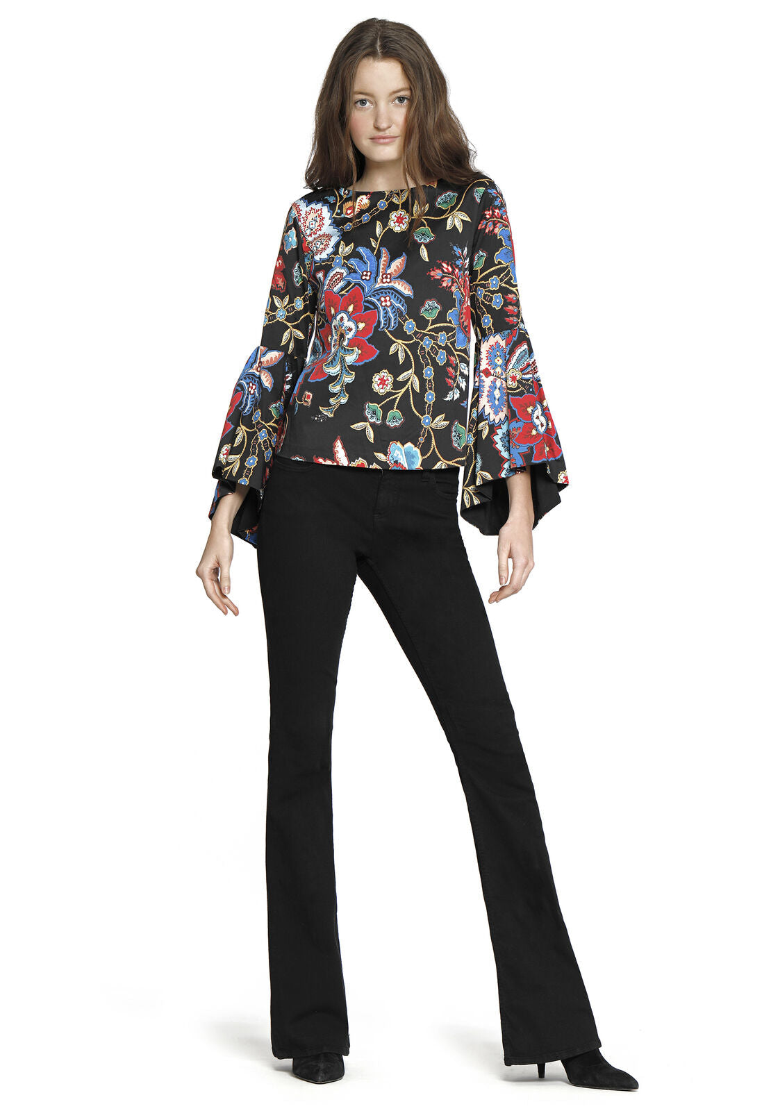 BASKA BOATNECK TRUMPET SLV BLS-ALICE + OLIVIA