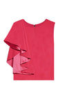 MARIN SIDE RUFFLE CROP TOP-ALICE + OLIVIA