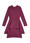 LINNEA CREW NK PEPLUM DRESS-ALICE + OLIVIA
