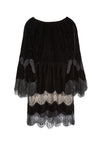 LEANN BELL SLV TUNIC DRESS-Black-ALICE + OLIVIA