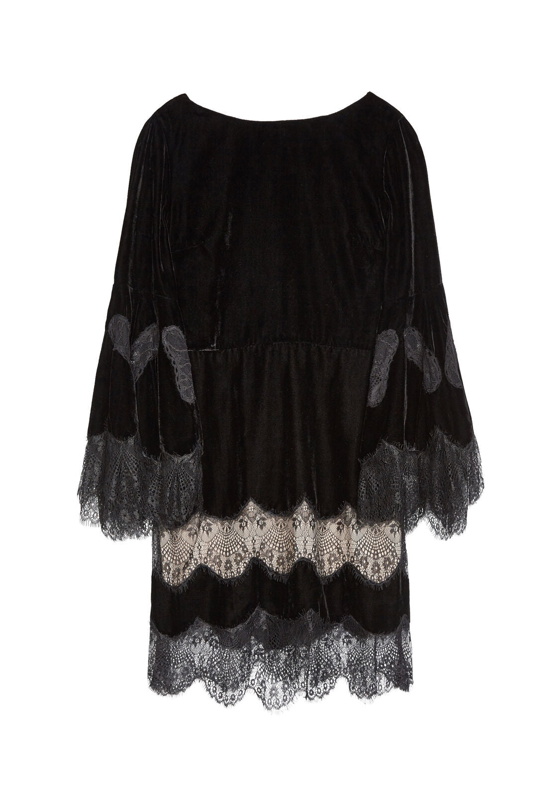 LEANN BELL SLV TUNIC DRESS-Black-ALICE + OLIVIA
