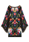 ELEONORA EMB POET SLV FLR DRS-ALICE + OLIVIA