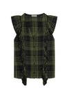 JANET SIDE RUFFLE BLOUSE-ALICE + OLIVIA