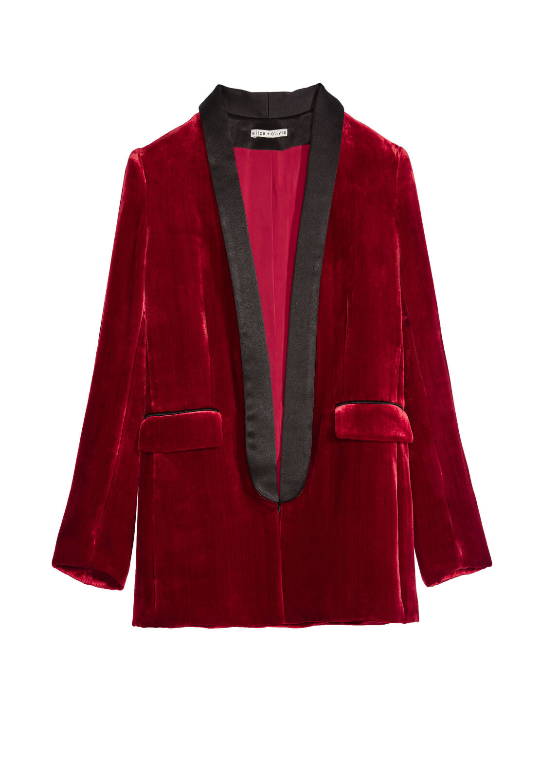EDISON ROLL CUFF TUXEDO BLAZER-ALICE + OLIVIA