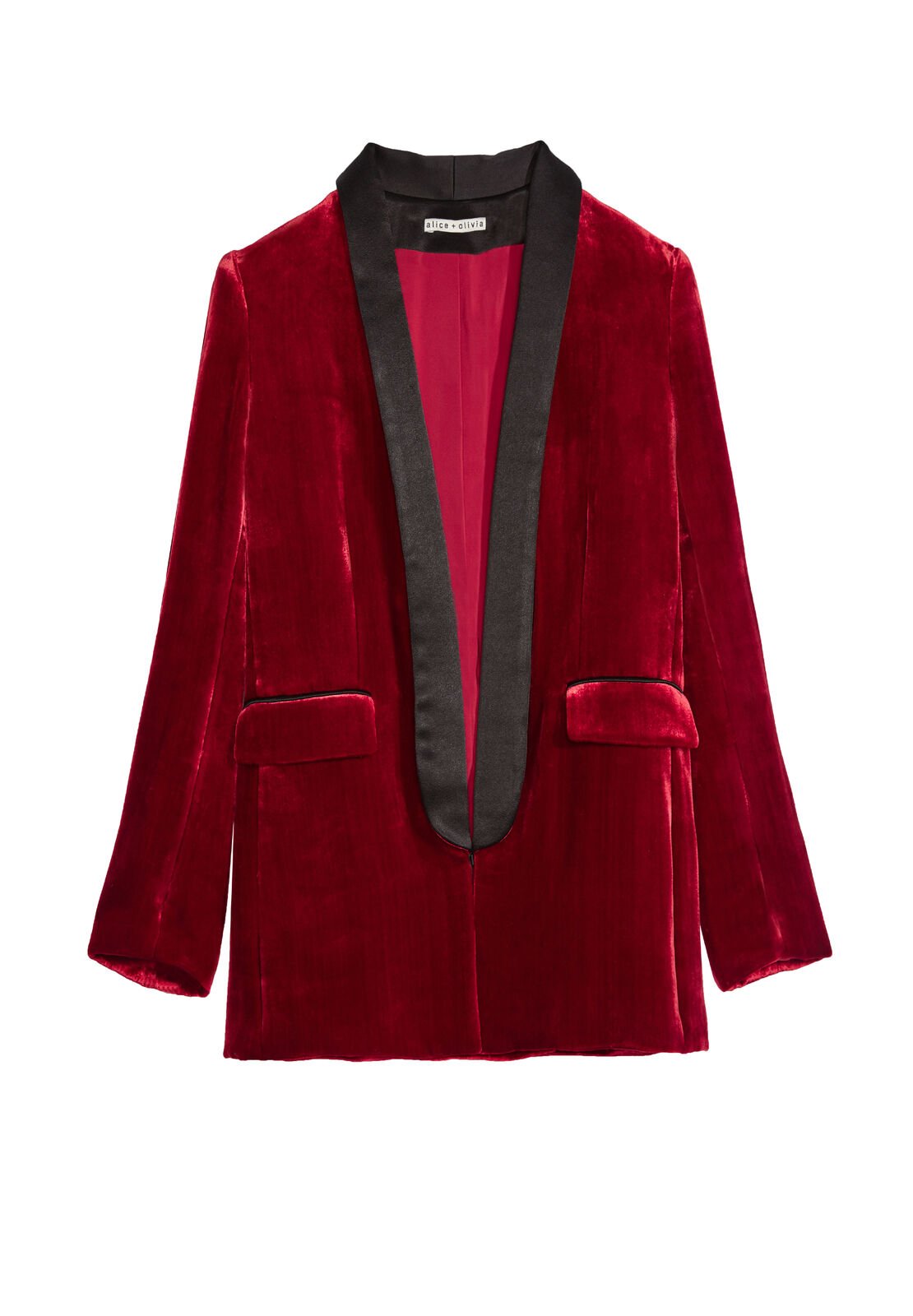 EDISON ROLL CUFF TUXEDO BLAZER-ALICE + OLIVIA