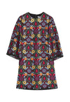 COLEY CREW NK BELL SLV DRESS-ALICE + OLIVIA