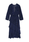 KYE V NK RUFFLE DRESS W TIE-ALICE + OLIVIA