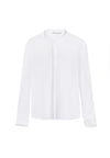 WILLA MANDARIN COLLAR PLKT TOP-ALICE + OLIVIA