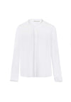 WILLA MANDARIN COLLAR PLKT TOP-ALICE + OLIVIA