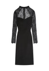 HELGA HIGH NECK FITTED DRESS-ALICE + OLIVIA