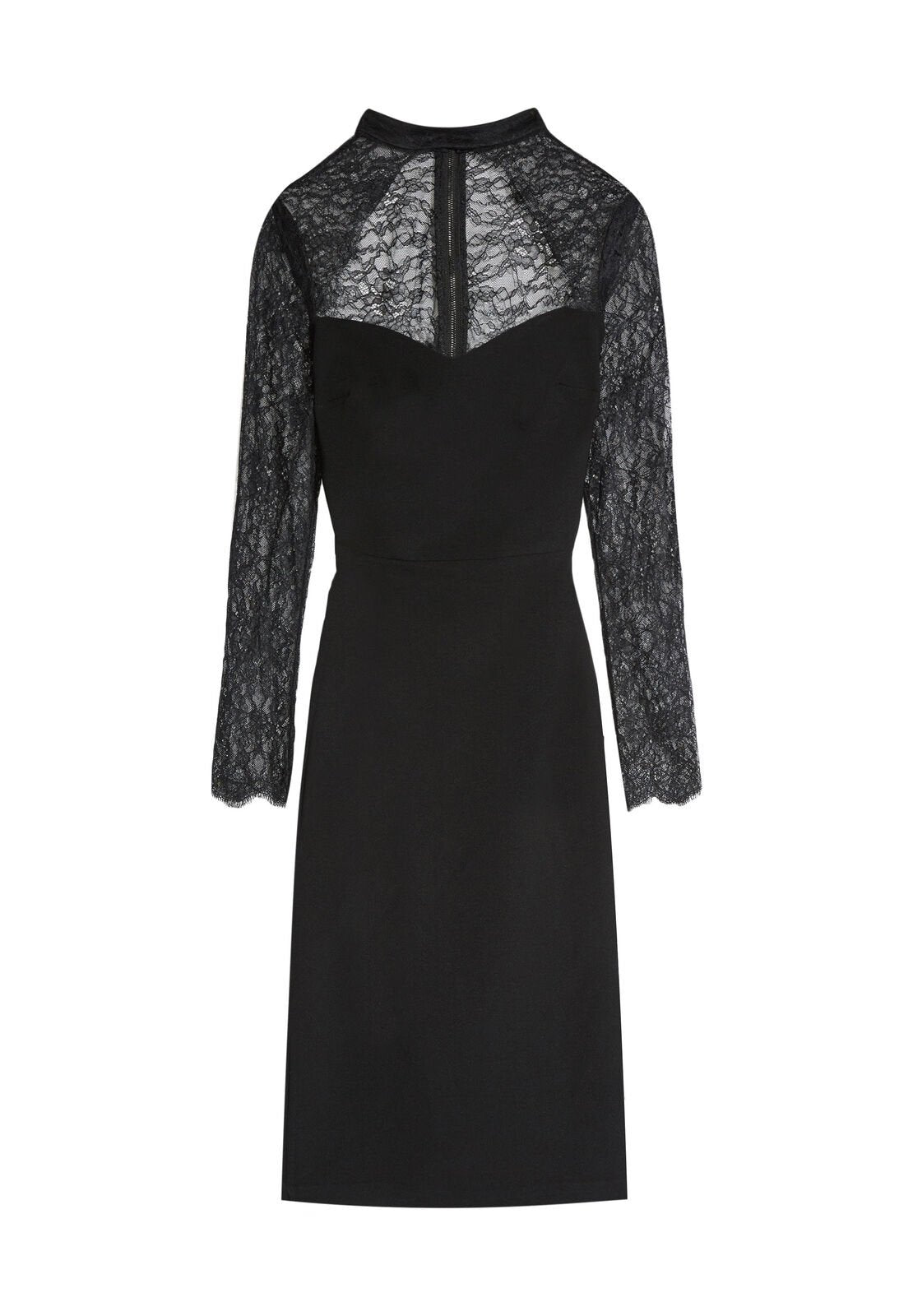 HELGA HIGH NECK FITTED DRESS