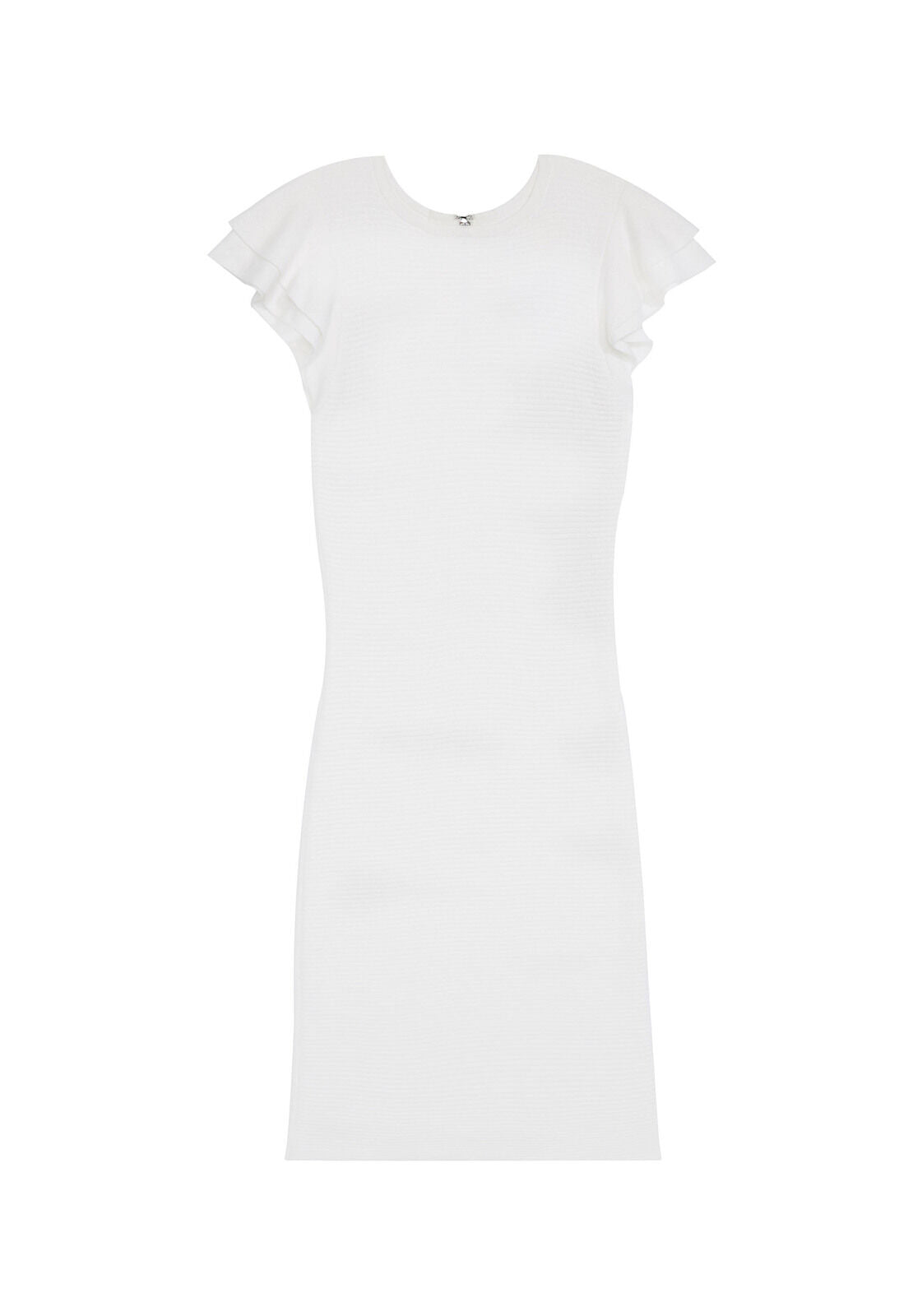 KELLIN RUFFLE SLV SWTR DRESS