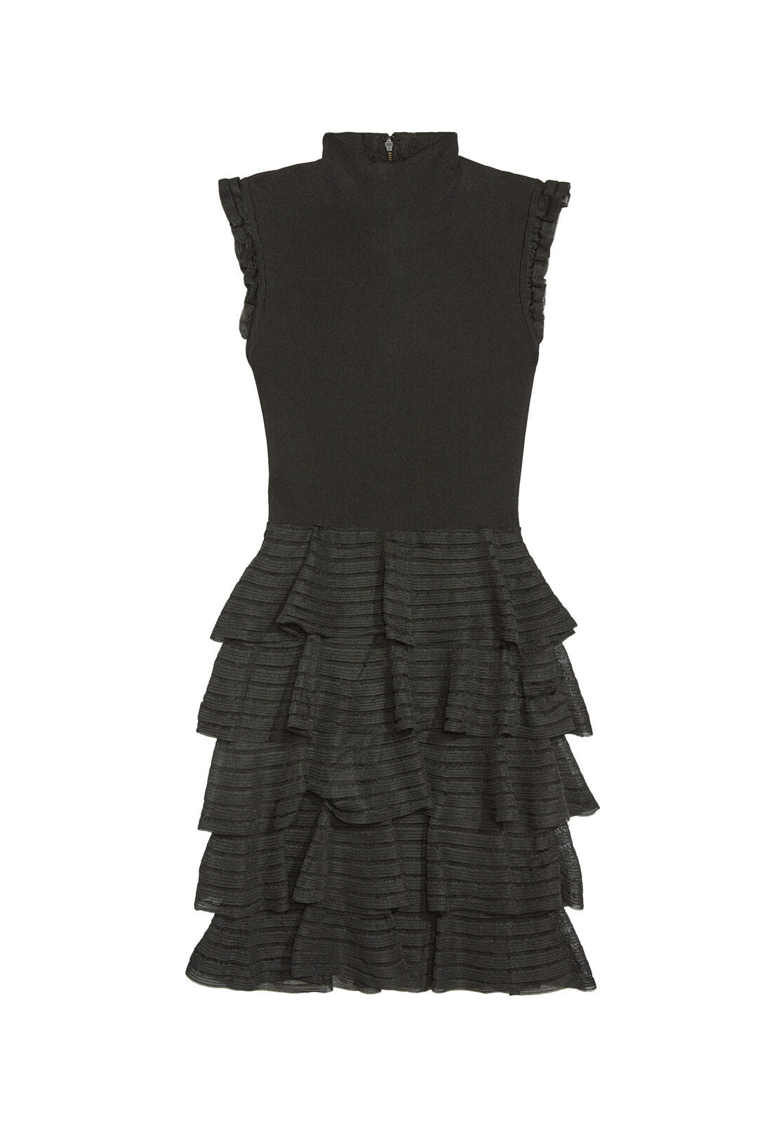 JANICE TIERED RUFFLE KNIT DRS