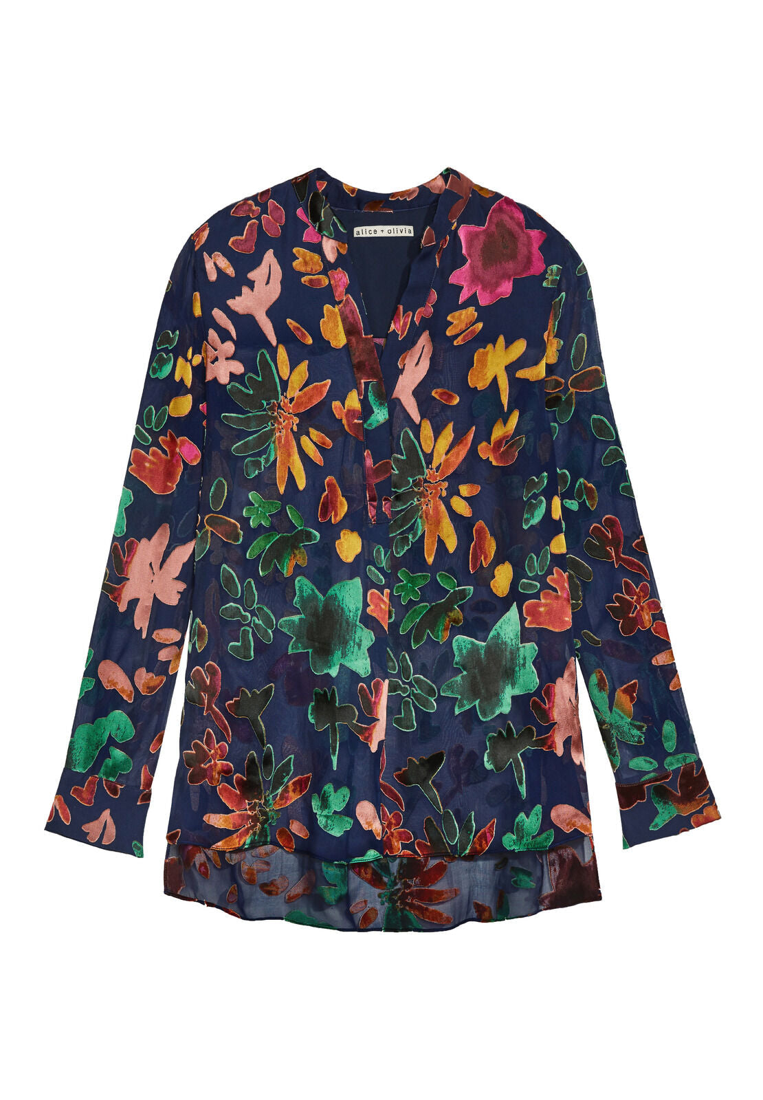 AMOS MOCK NK SIDE SLIT TUNIC-ALICE + OLIVIA