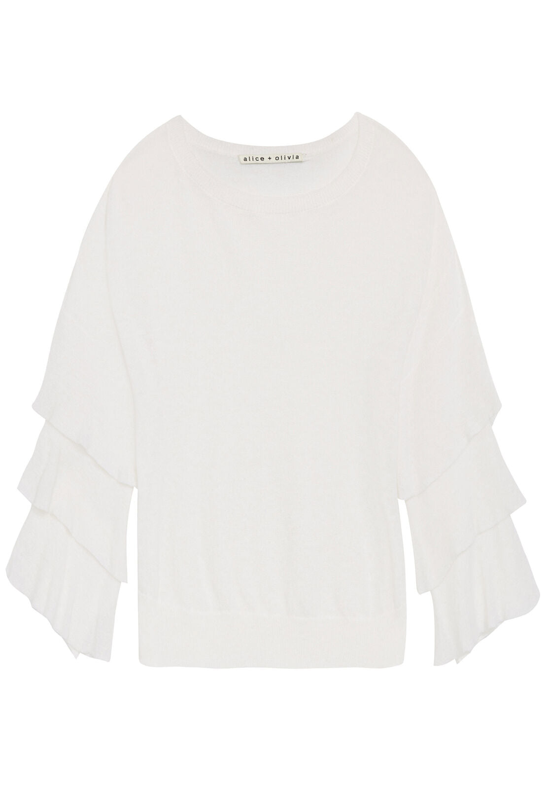 STORA RUFFLE TIER SLV PULLOVER-ALICE + OLIVIA