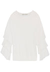 STORA RUFFLE TIER SLV PULLOVER-ALICE + OLIVIA