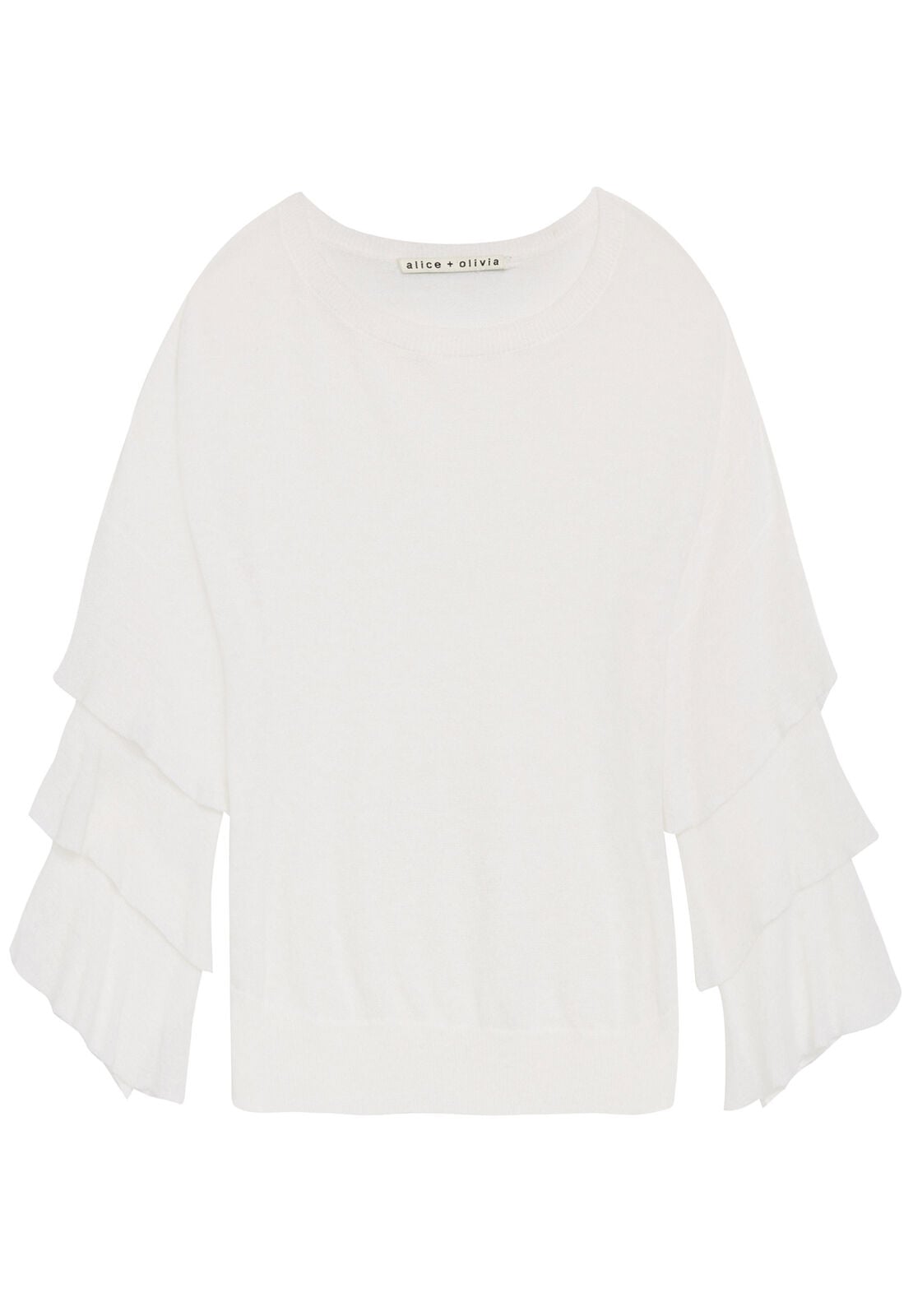 STORA RUFFLE TIER SLV PULLOVER-ALICE + OLIVIA