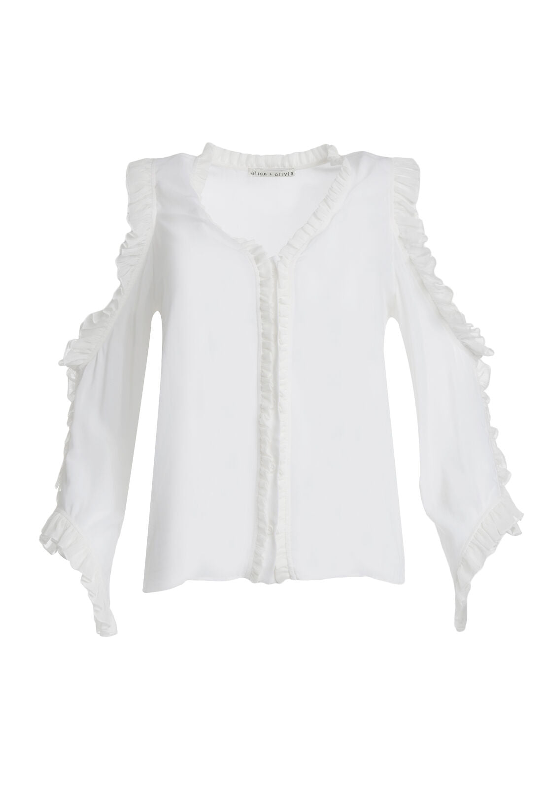 CLAUDETTE RUFFLE BTN DWN