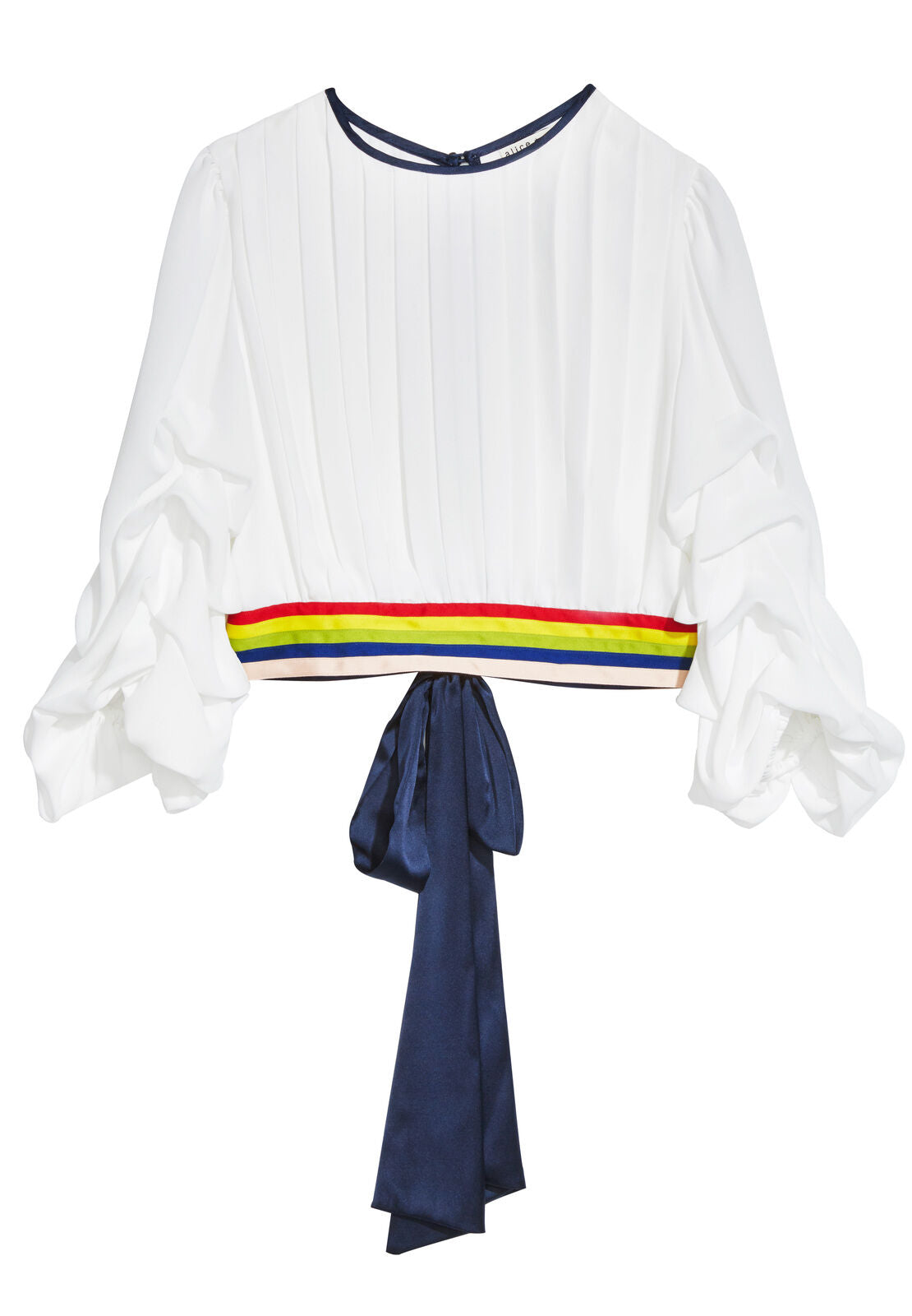 DAKOTA TACK SLV TOP-WHITE/MULTI-ALICE + OLIVIA