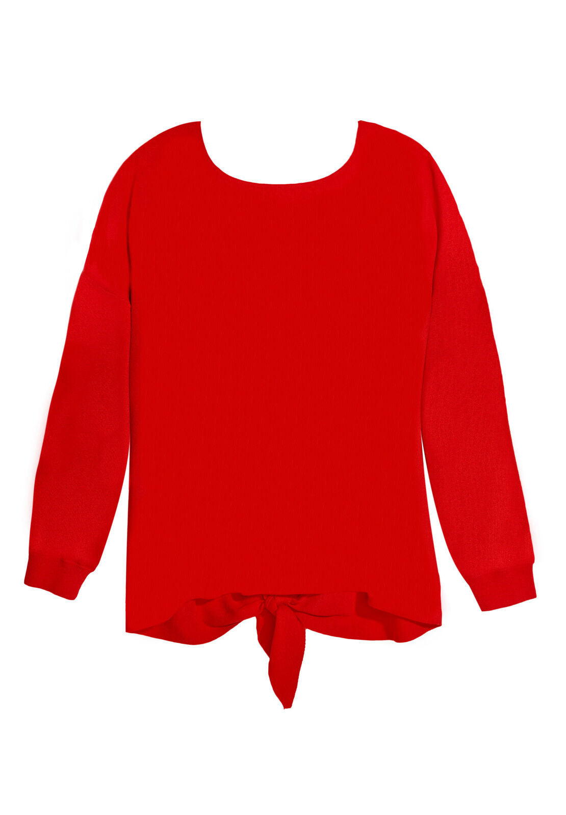 OLIVA DROP SHLDR TIE BK SWTR-ALICE + OLIVIA