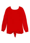 OLIVA DROP SHLDR TIE BK SWTR-ALICE + OLIVIA
