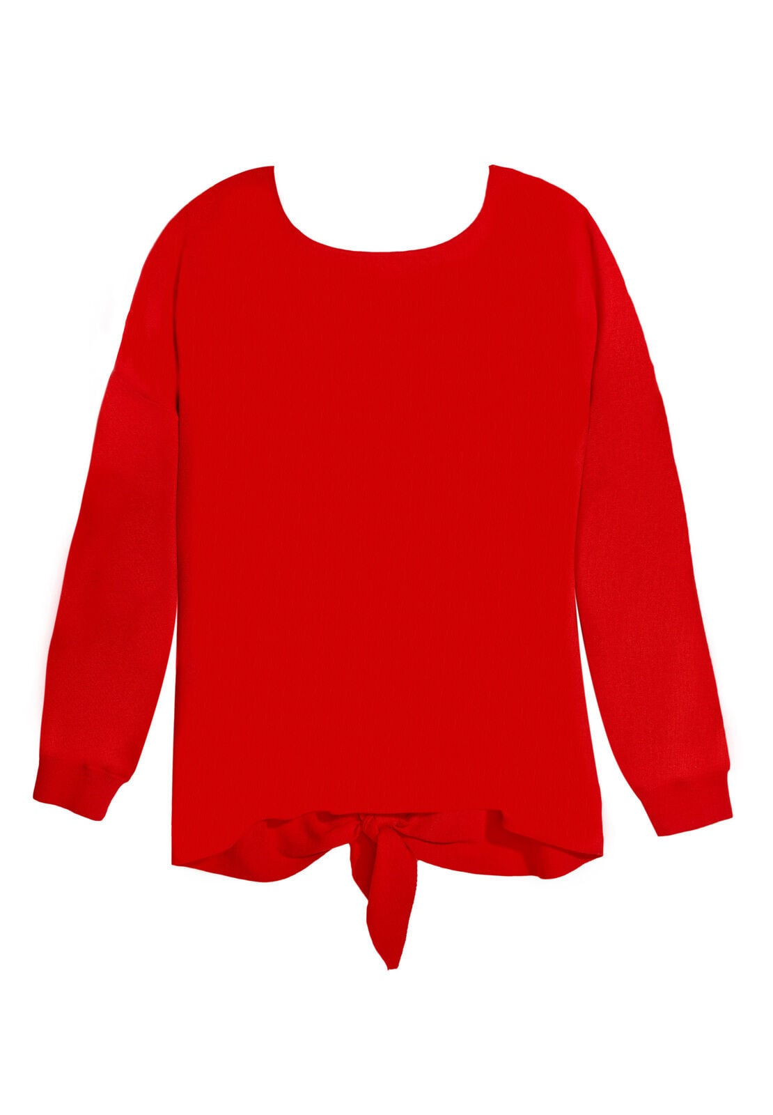 OLIVA DROP SHLDR TIE BK SWTR-ALICE + OLIVIA