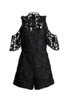 JUNIE COLD SHLDR RUFFLE ROMPER-ALICE + OLIVIA