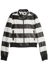 NIXON MCK CLLR SMD LEATHER JKT-ALICE + OLIVIA