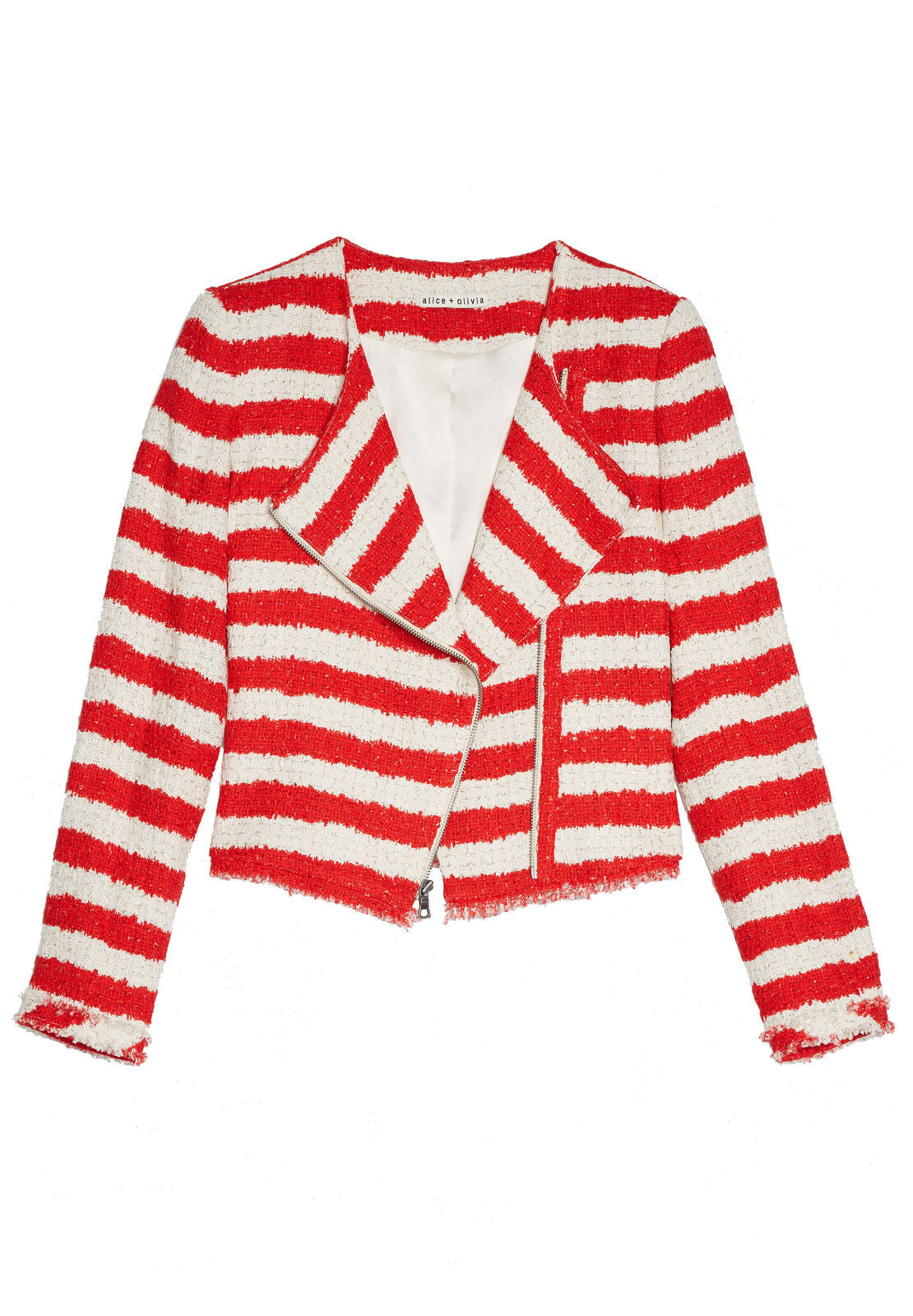 STANTON CLLRLSS FRYD EDGE JKT-ALICE + OLIVIA