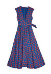 DOT DRP SHLDR MIDI FLR DS BLT-FLOATING FLORAL-BLUE QUARTZ-ALICE + OLIVIA